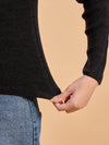 RVK Women Solid Acrylic High Neck Sweater