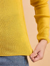 RVK Women Solid Acrylic High Neck Sweater