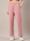 Femea Women Mock Collar Fleece Drop shoulder Track Suit
