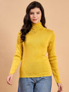RVK Women Solid Acrylic High Neck Sweater
