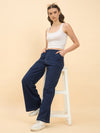 Femea Women Black Jeans style Track Pants