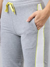 FEMEA Women  Colourblocked Cotton Joggers