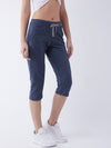 FEMEA Women Slim Fit Solid Cotton Capris