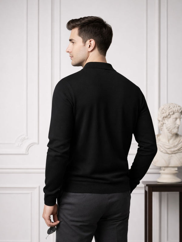 RVK Men’s Premium Quarter-Zip Knit Sweater
