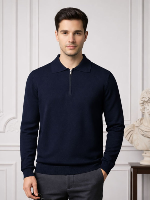 RVK Men’s Premium Quarter-Zip Knit Sweater