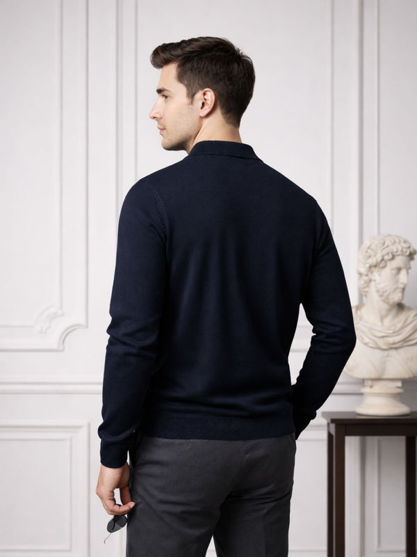RVK Men’s Premium Quarter-Zip Knit Sweater