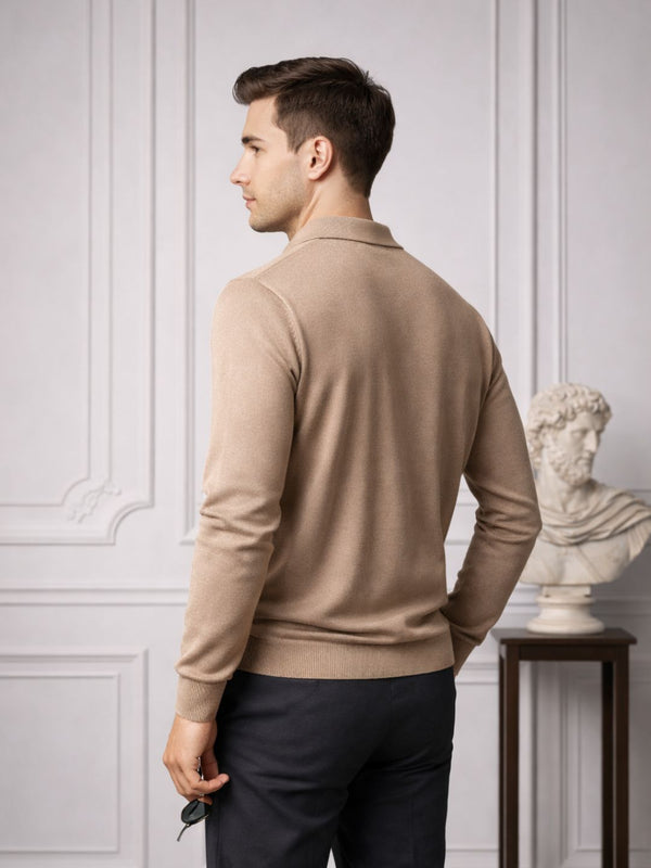 RVK Men’s Premium Quarter-Zip Knit Sweater
