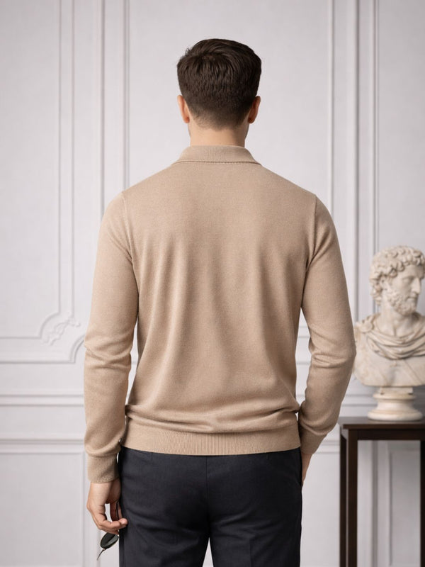 RVK Men’s Premium Quarter-Zip Knit Sweater