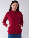 FEMEA Women Fleece Solid Sweatshirt