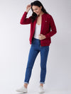 FEMEA Women Fleece Solid Sweatshirt