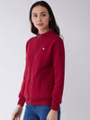 FEMEA Women Fleece Solid Sweatshirt