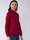 FEMEA Women Fleece Solid Sweatshirt