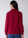 FEMEA Women Fleece Solid Sweatshirt