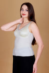 New Satin Brushed Aloe Vera Thermal Vest Outer Lace Women Inner wear