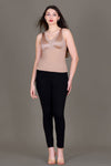 New Satin Brushed Aloe Vera Thermal Vest Outer Lace Women Inner wear