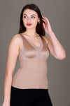 New Satin Brushed Aloe Vera Thermal Vest Outer Lace Women Inner wear