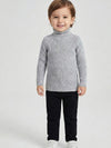 RVK Kids Ribbed High Neck Acrylic Pullover